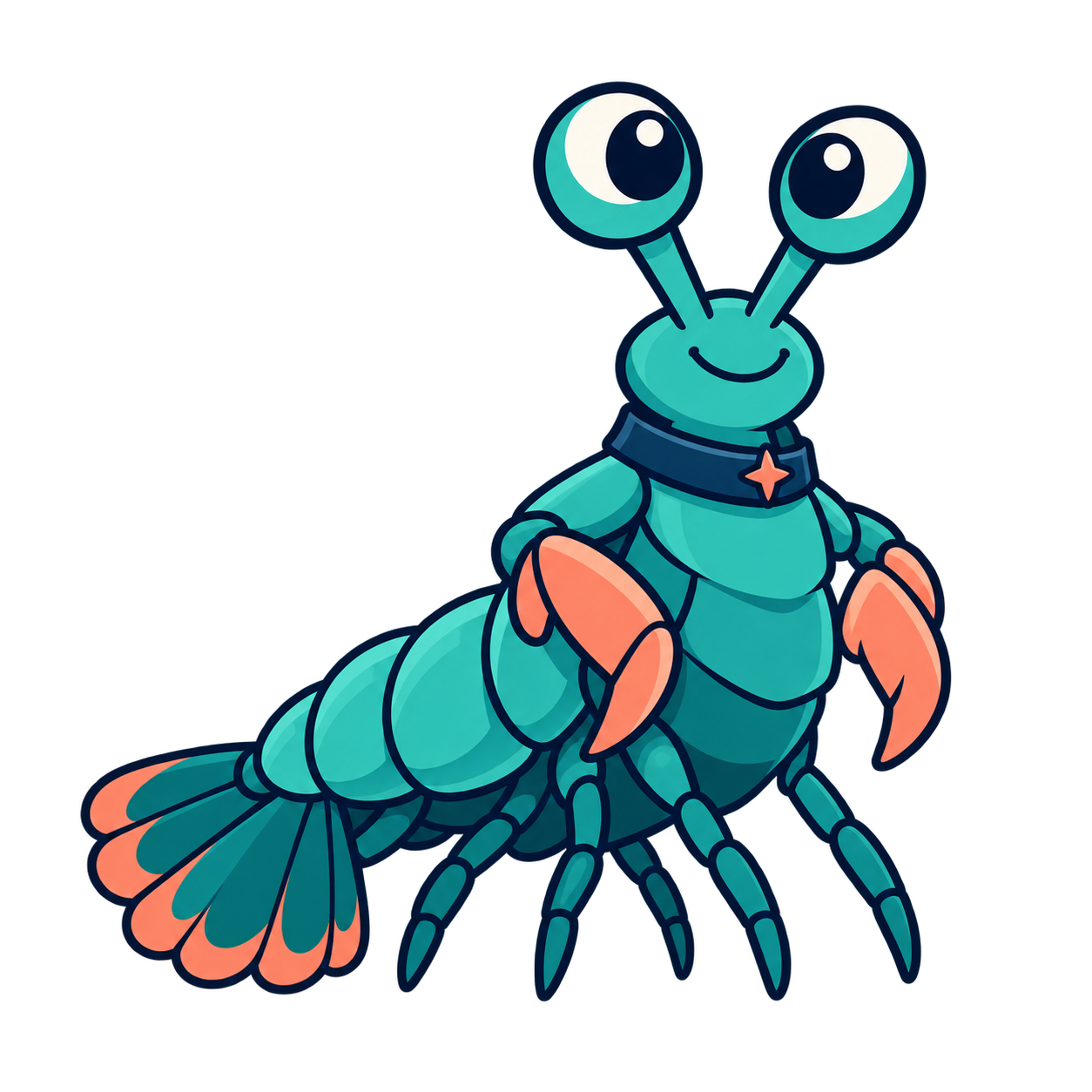 A mantis shrimp captain, the Captain plan